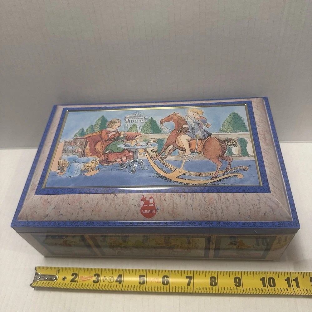 VTG E. Otto Schmidt‎ Large Biscuit Tin Cookie Sandwich Box West Germany Nurnberg
